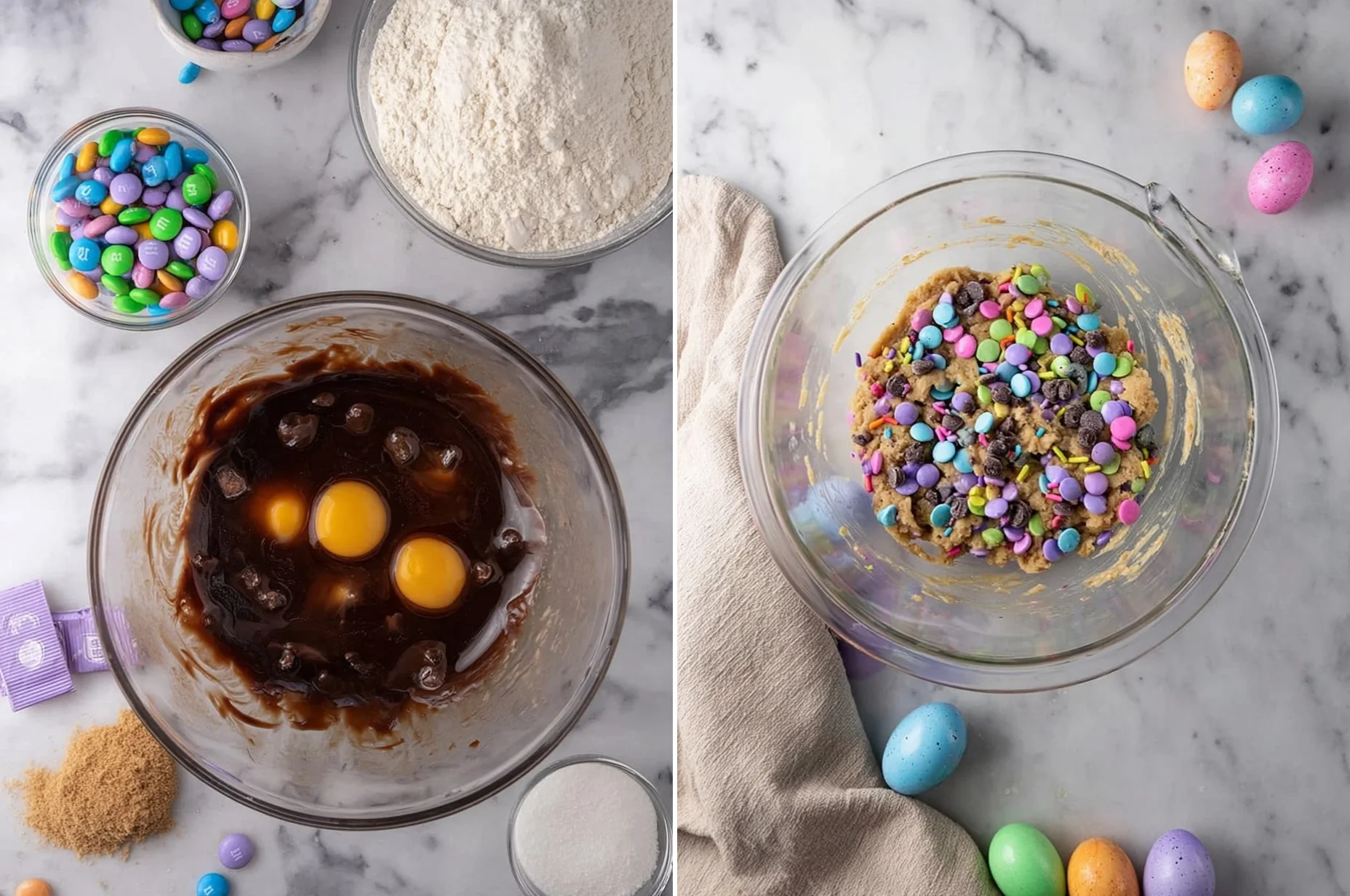 Cadbury Egg Cookie Bars