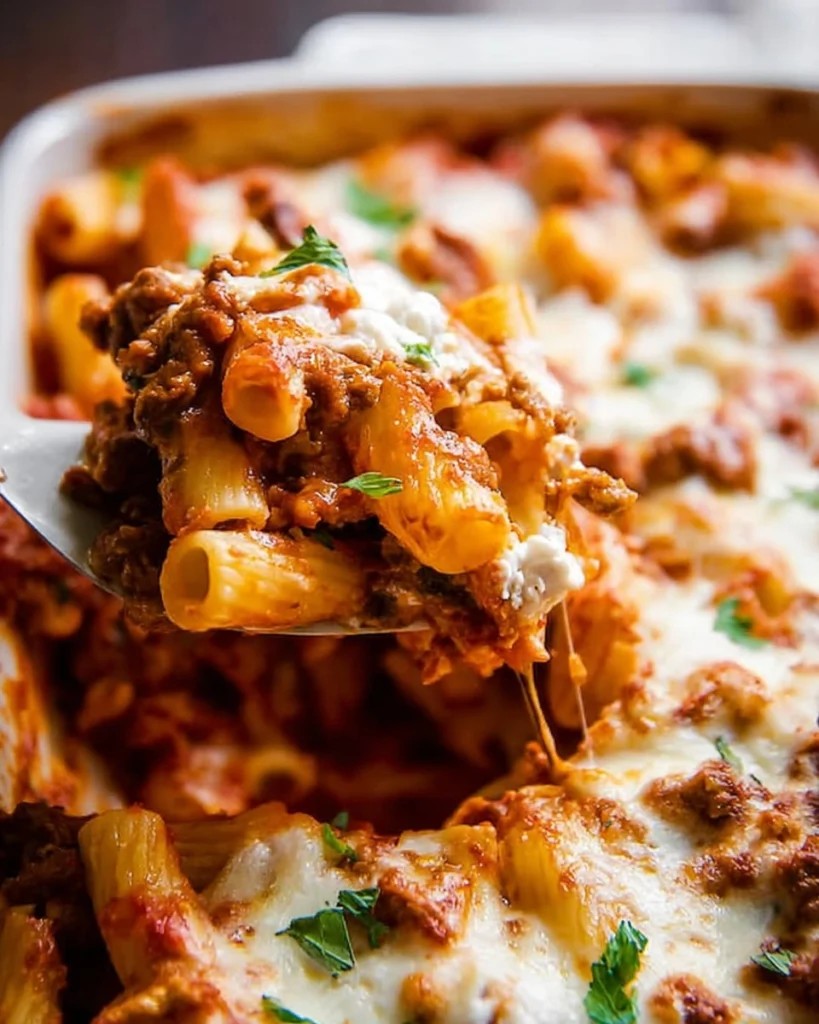 Cheesy-Baked-Ziti-Easy-Weeknight-Pasta-Bake-with-Ricotta-Mozzarella-Recipe