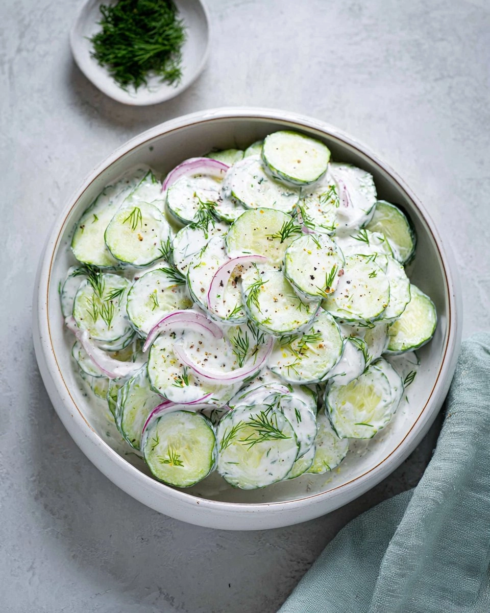 Creamy Cucumber Salad with Sour Cream & Dill 69 Creamy Cucumber Salad with Sour Cream & Dill