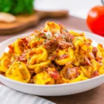 Crockpot-Bacon-Cheeseburger-Tortellini-Recipe