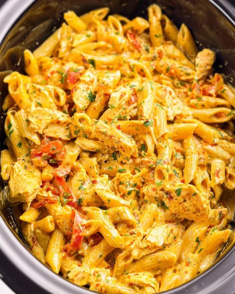 Crockpot-Chicken-Fajita-Pasta-Recipe