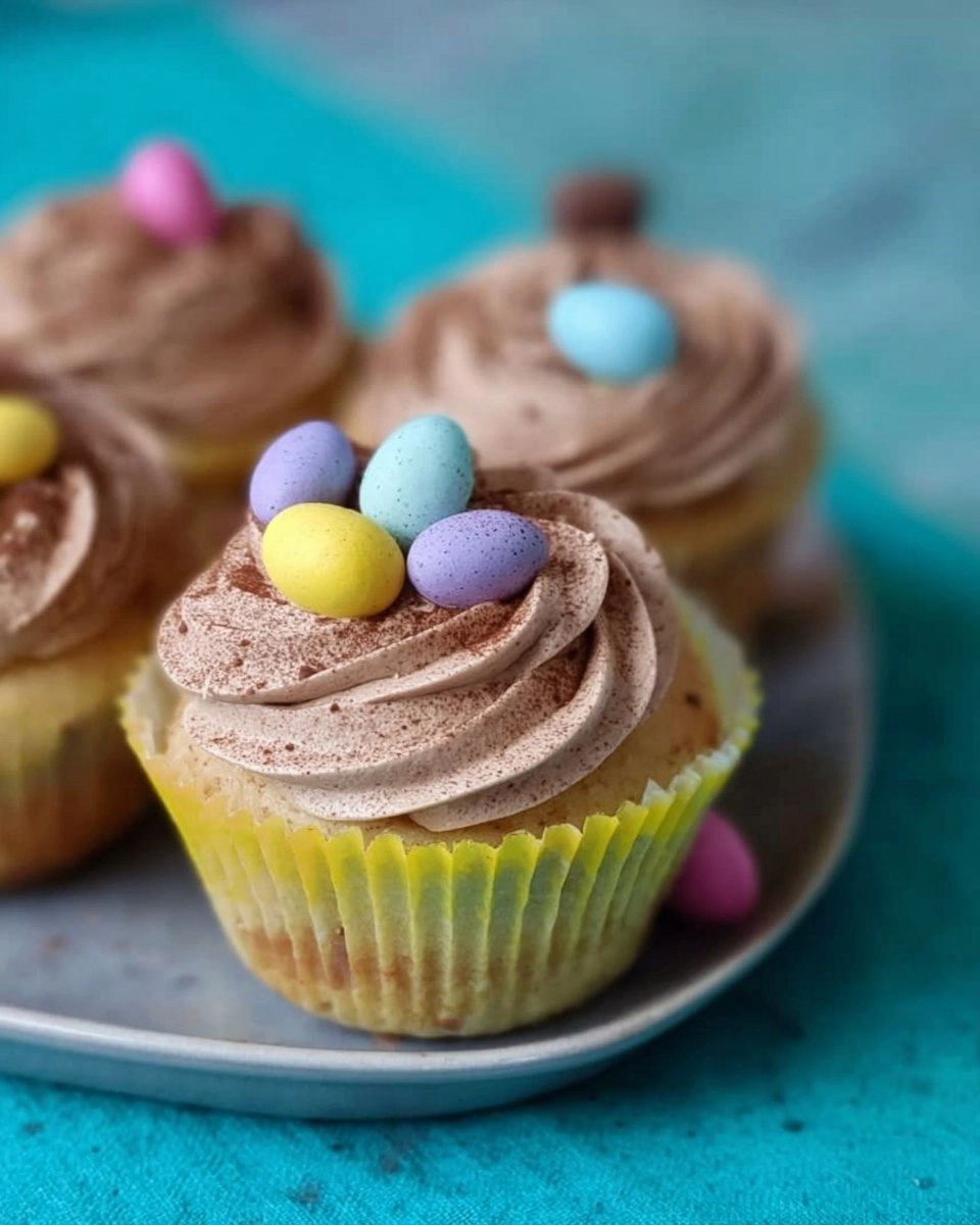 Easter-Nest-Cupcakes-Vanilla-Sponge-with-Chocolate-Buttercream-Mini-Eggs-Recipe