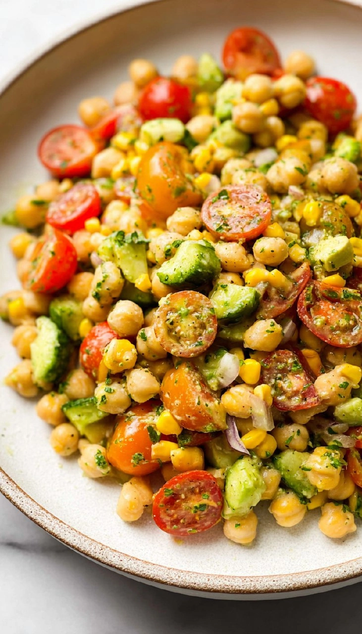 Easy Chickpea Salad 95 Easy Chickpea Salad