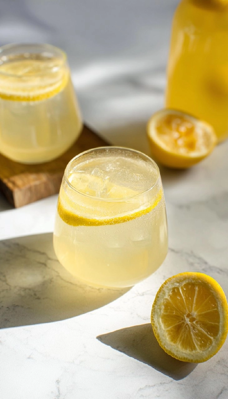 Easy Sparkling Lemonade Mocktail