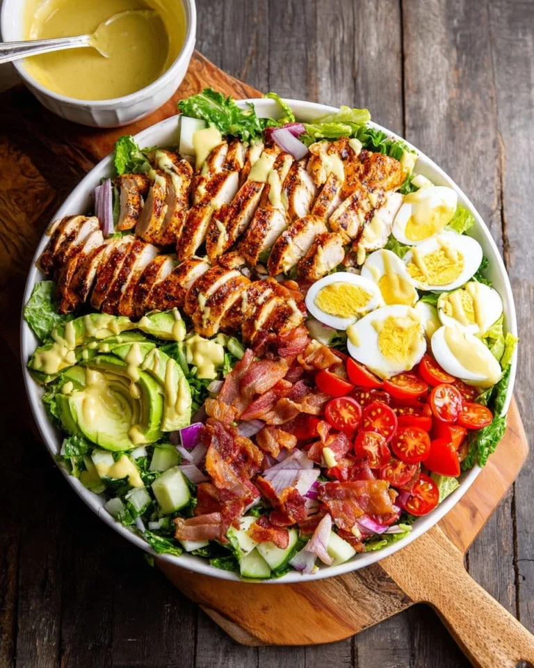 Healthy-Grilled-Chicken-Cobb-Salad-with-Honey-Dijon-Dressing-Recipe