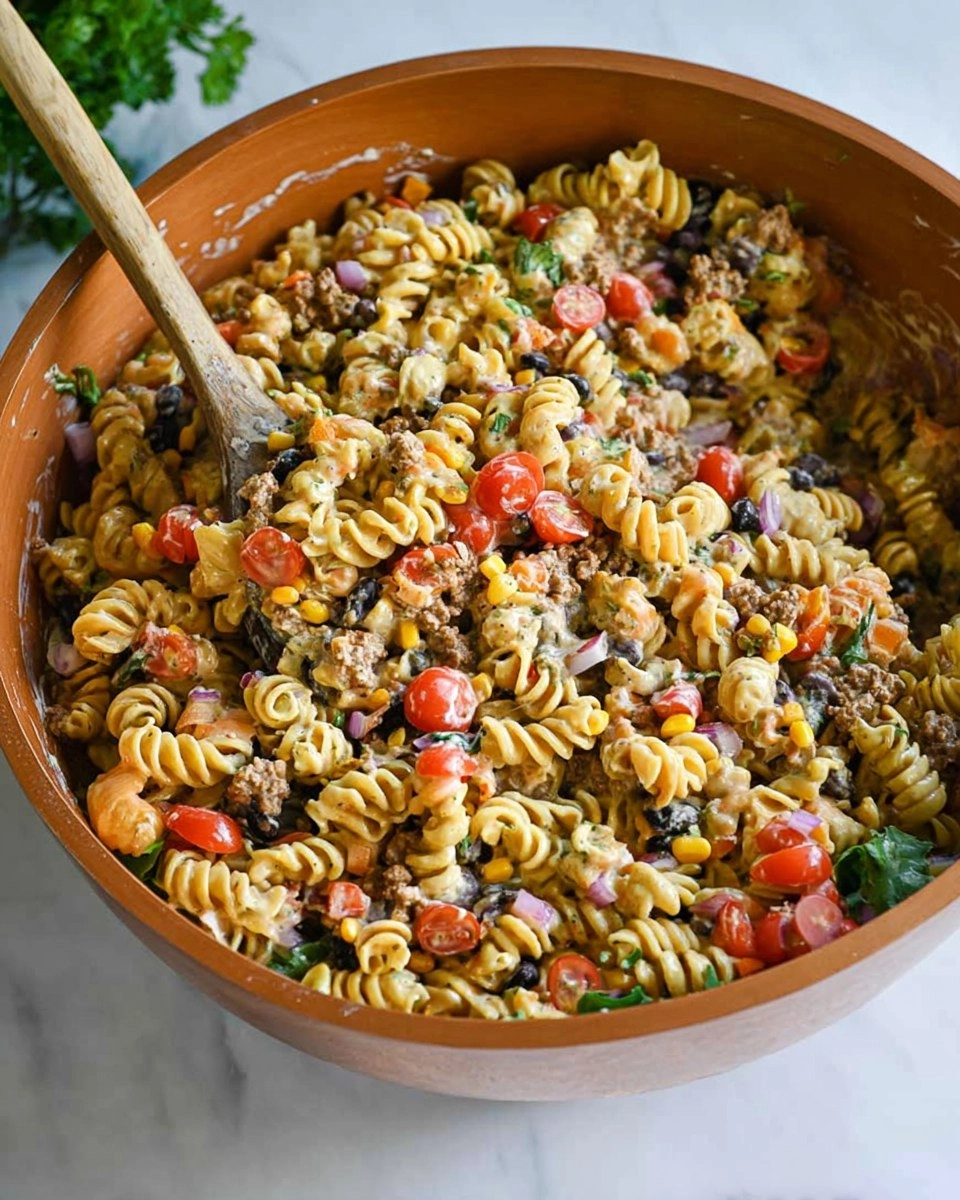 Healthy Taco Pasta Salad (Meal-Prep Friendly) 1 Healthy-Taco-Pasta-Salad-Meal-Prep-Friendly-Recipe