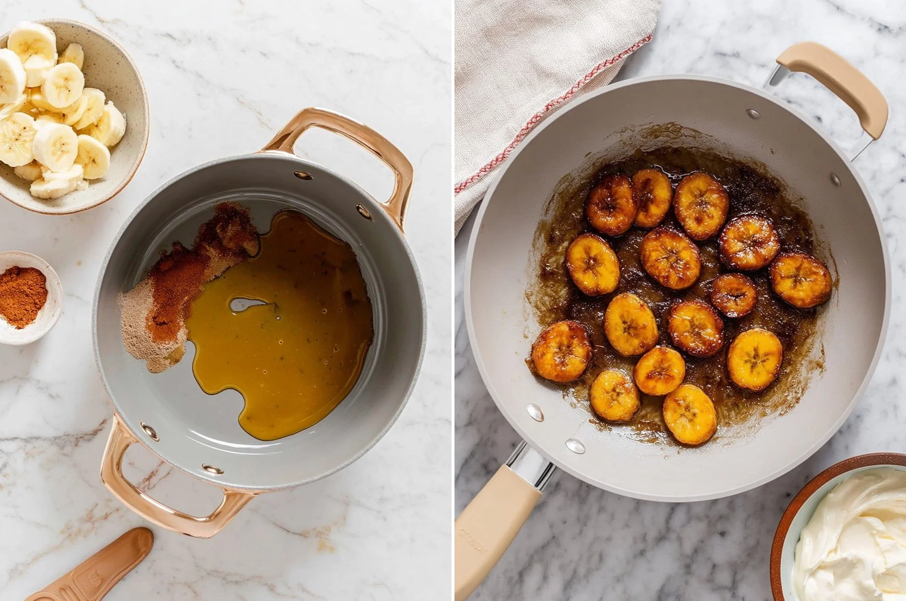 High-Protein Caramelized Banana Yogurt Bowl