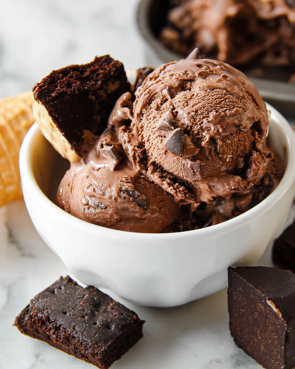 No Churn Chocolate Fudge Brownie Ice Cream 3 No-Churn-Chocolate-Fudge-Brownie-Ice-Cream-Recipe