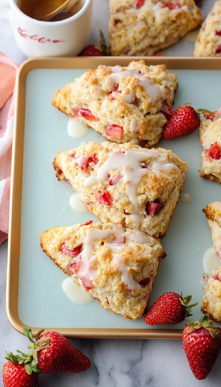 Strawberry Lemon Scones
