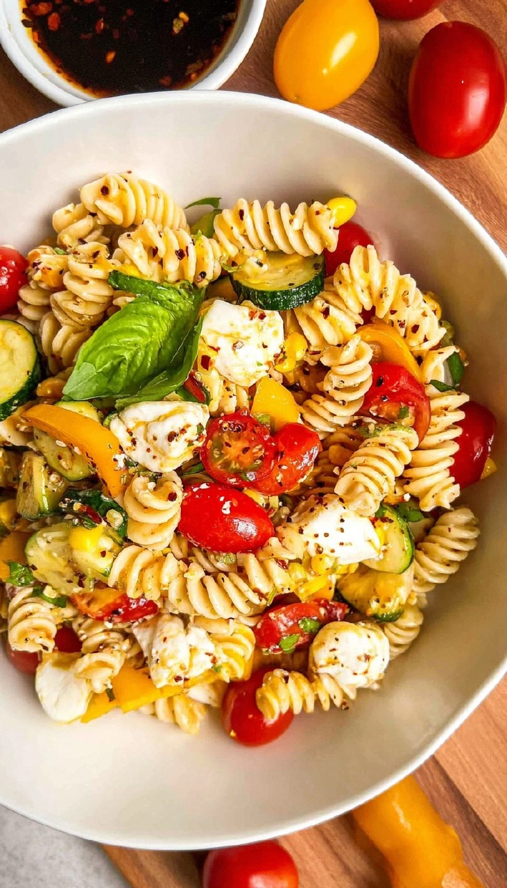 Summer Pasta Salad with White Balsamic Vinaigrette 100 Summer Pasta Salad with White Balsamic Vinaigrette