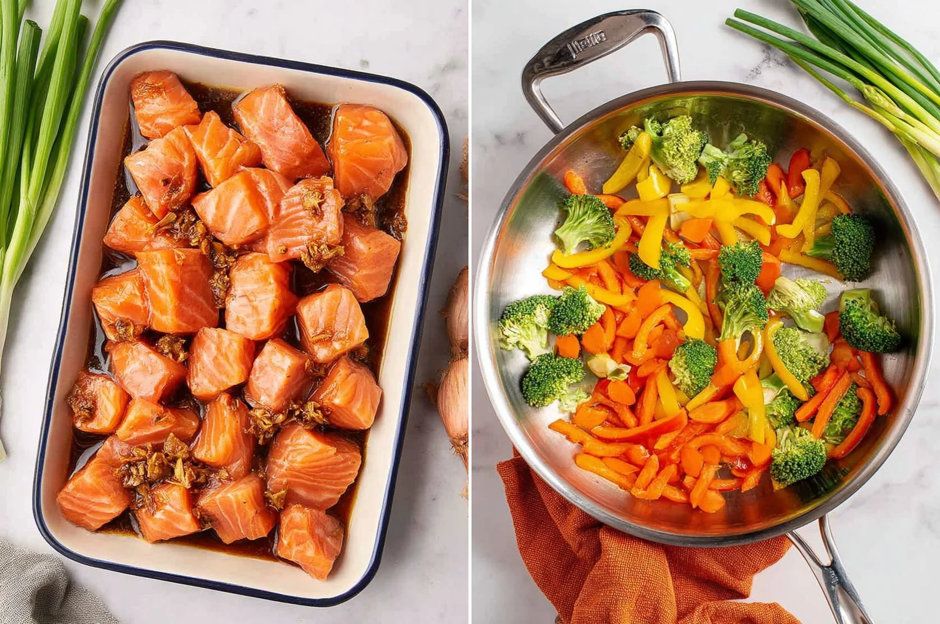 The Best Teriyaki Salmon Stir Fry