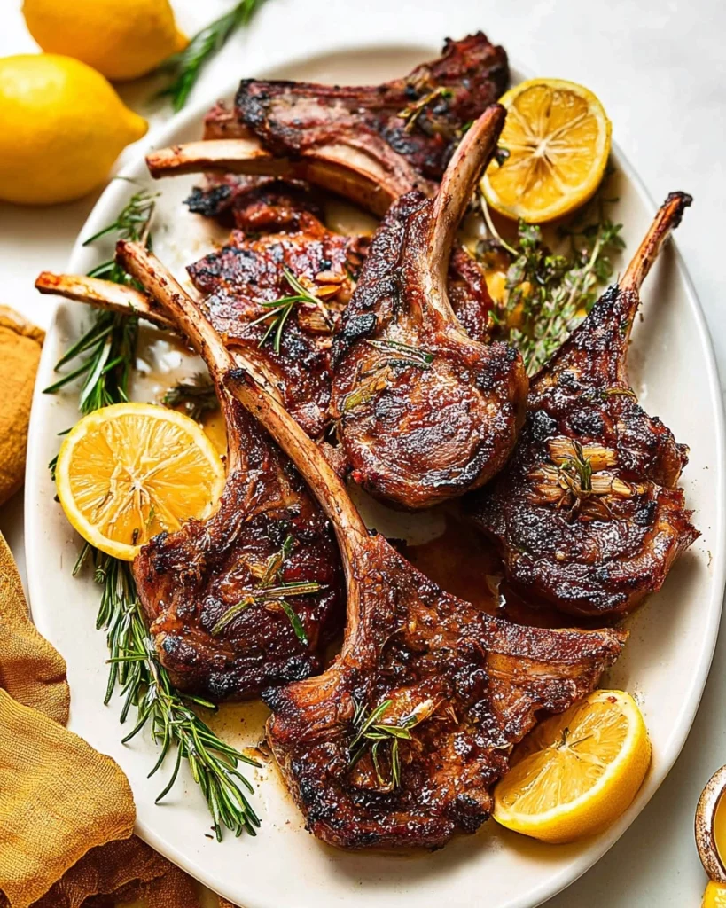 Garlic-Rosemary-Lamb-Chops-with-Lemon-Butter-Recipe
