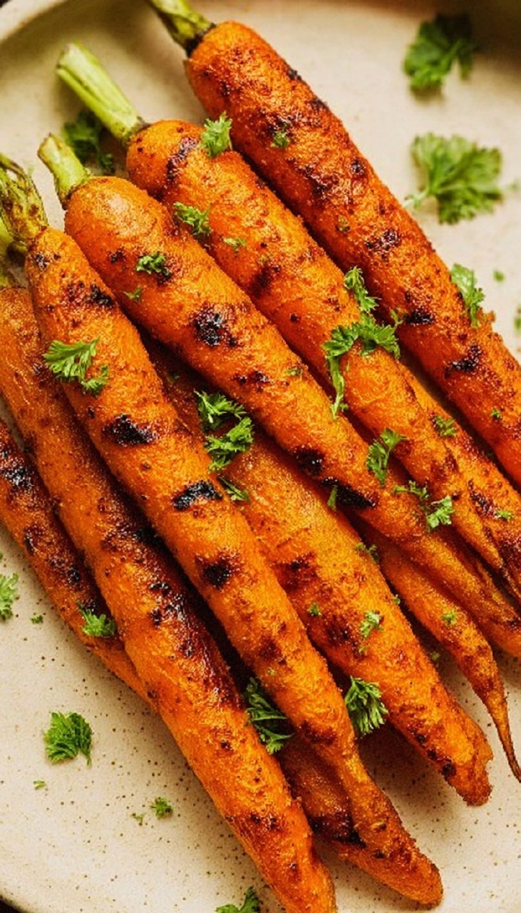 Grilled Carrots with Cinnamon & Chipotle