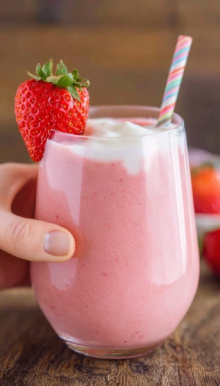 Strawberry Banana Smoothie with Yogurt
