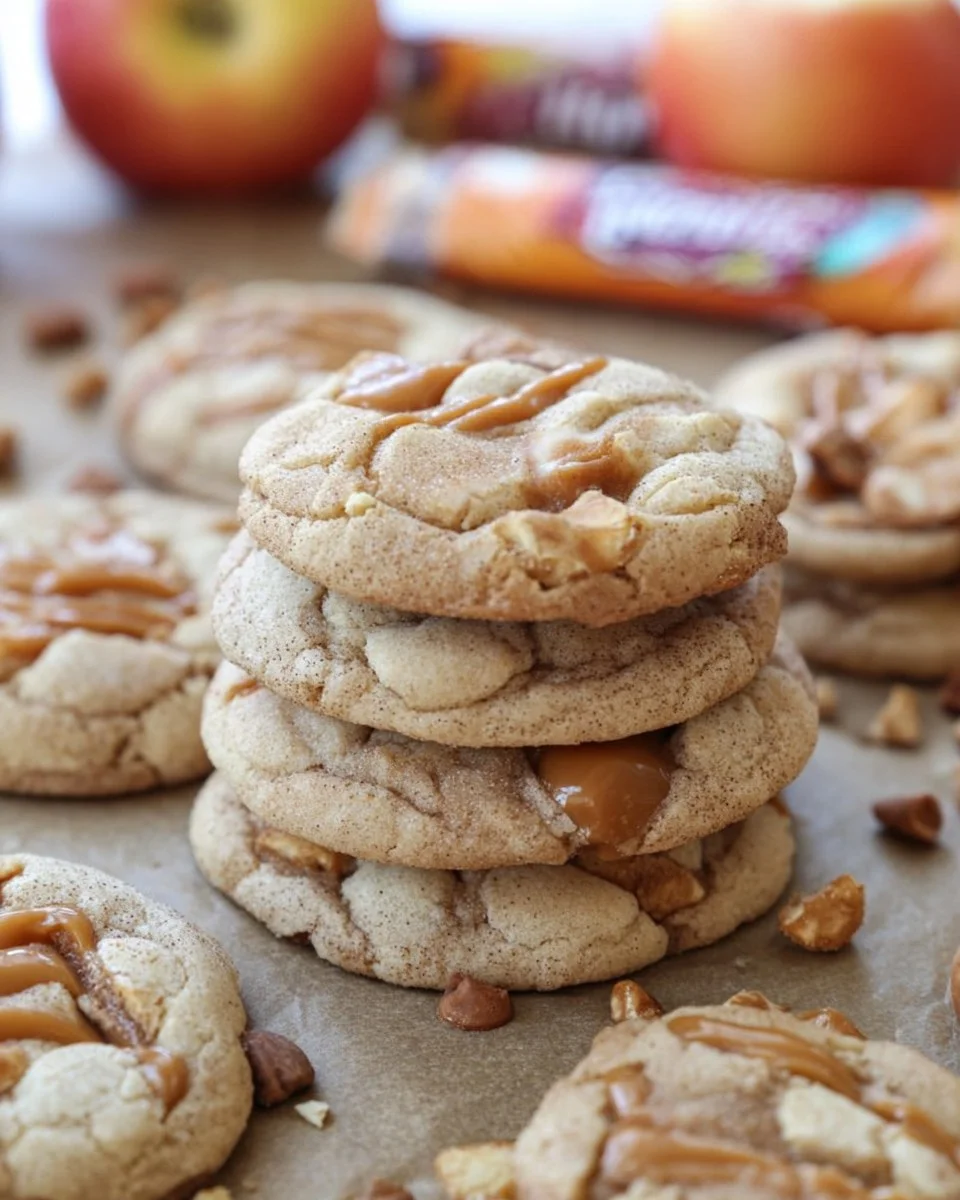 Caramel Apple Cider Cookies