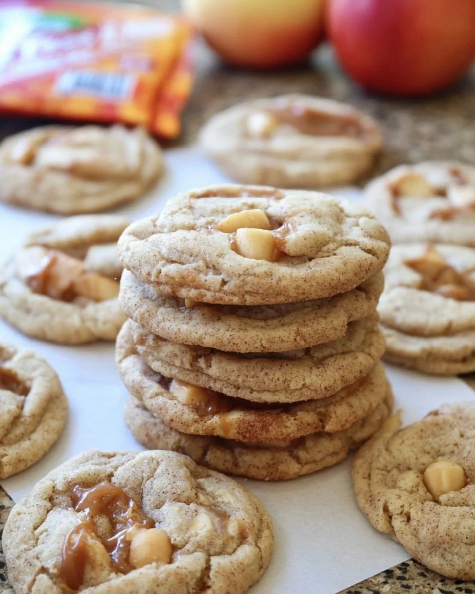 Caramel Apple Cider Cookies