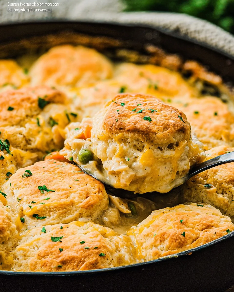 Cheddar Bay Biscuit Chicken Pot Pie
