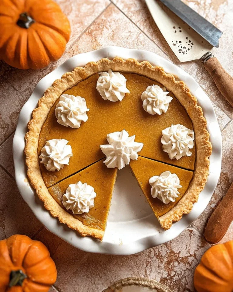 Classic Homemade Pumpkin Pie