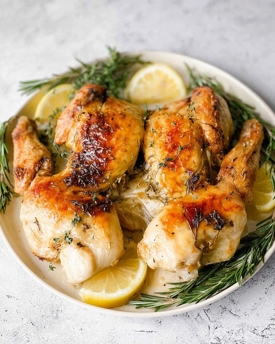 Crispy Roasted Spatchcock Chicken (Butterflied Chicken) 90 Crispy Roasted Spatchcock Chicken (Butterflied Chicken)