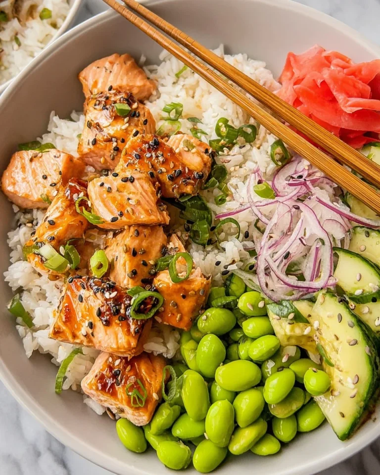 Miso Salmon Rice Bowls