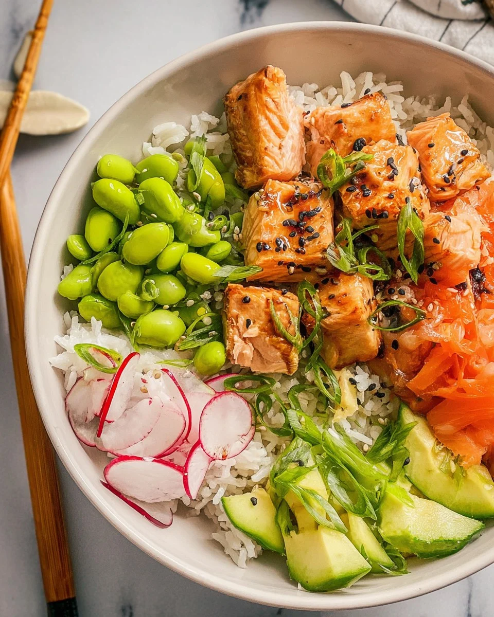 Miso Salmon Rice Bowls