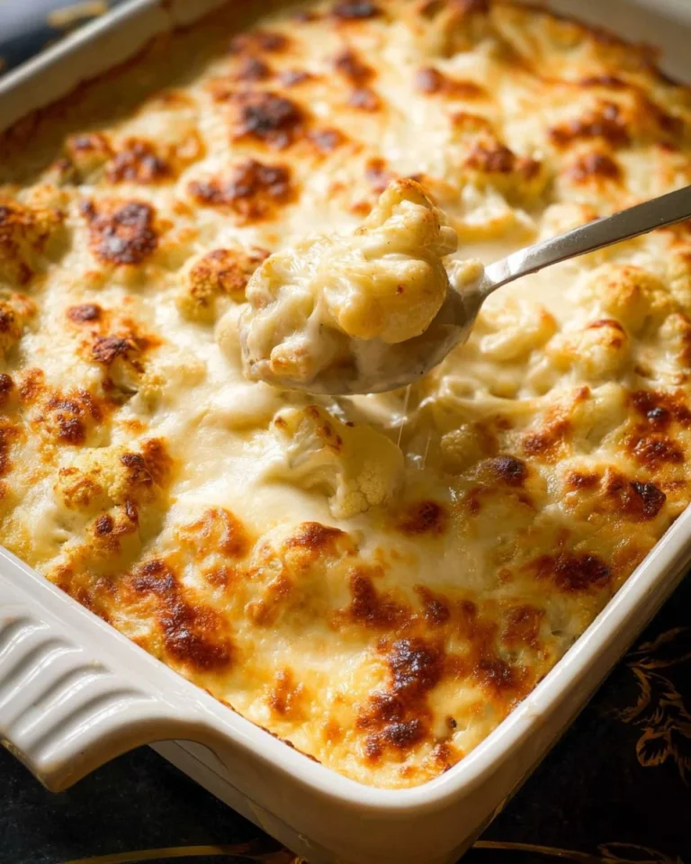 Baked Cauliflower Cheese