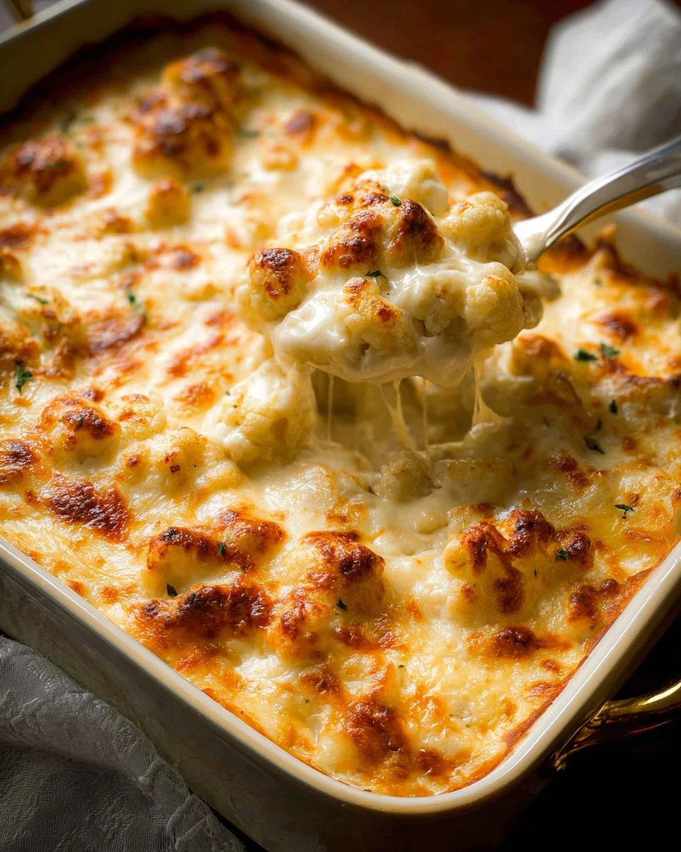 Baked Cauliflower Cheese