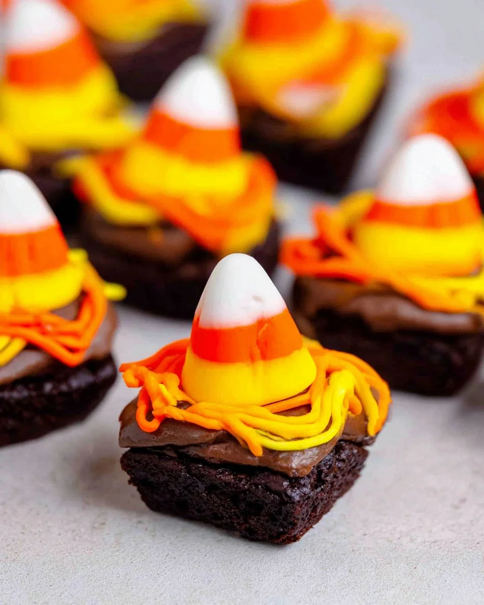 Candy Corn Brownie Bites 50 Candy Corn Brownie Bites