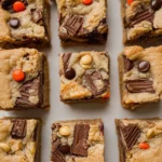 Chewy Candy Bar Blondies 91 Chewy Candy Bar Blondies 2