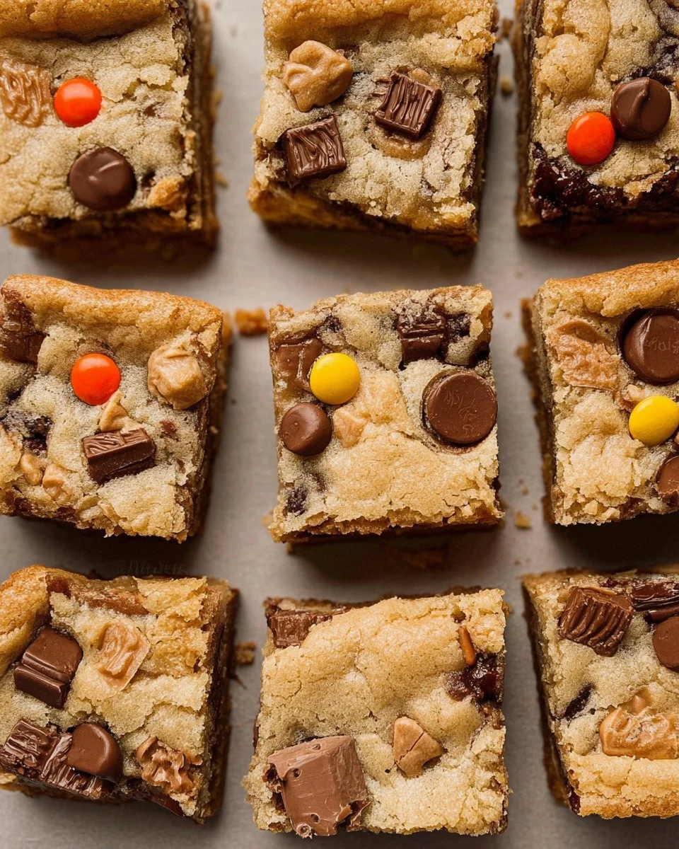 Chewy Candy Bar Blondies 89 Chewy Candy Bar Blondies