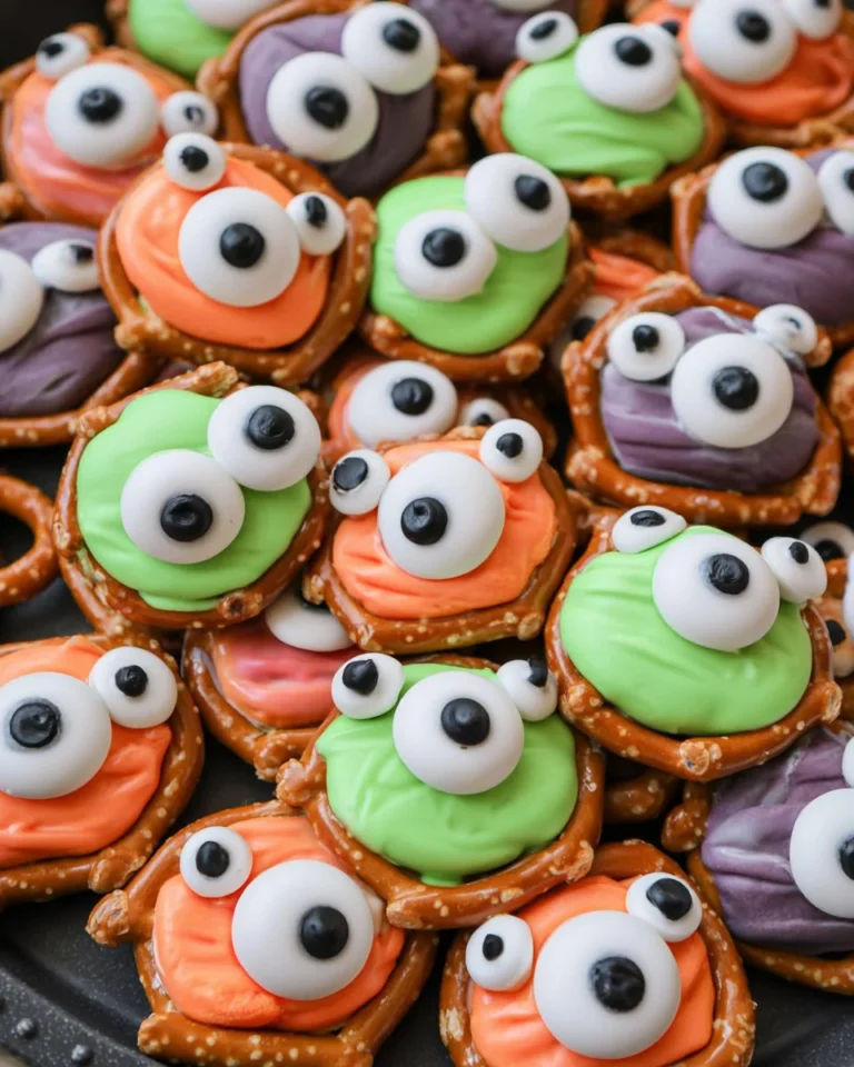 Monster Eye Pretzel Bites