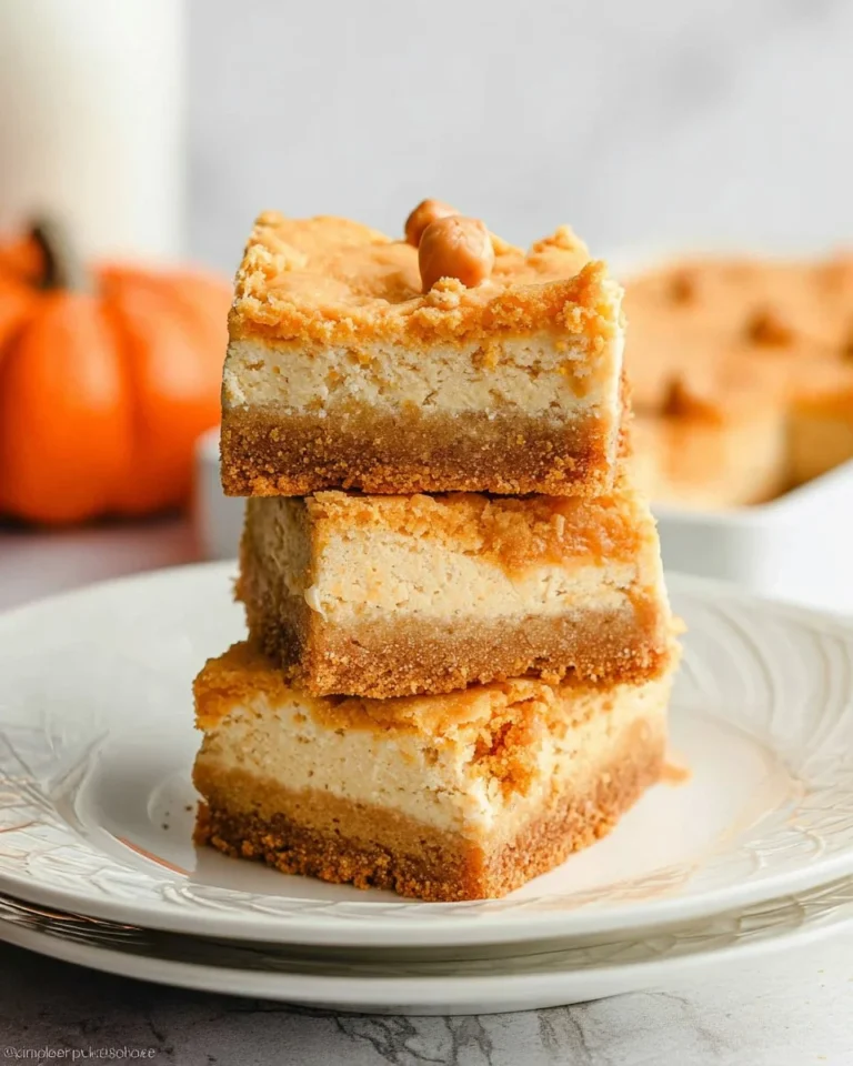 Pumpkin Cheesecake Bars (with Golden Oreo crust!)