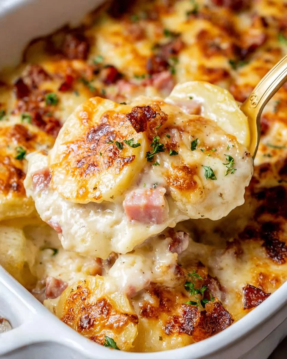 Scalloped Potatoes with Ham
