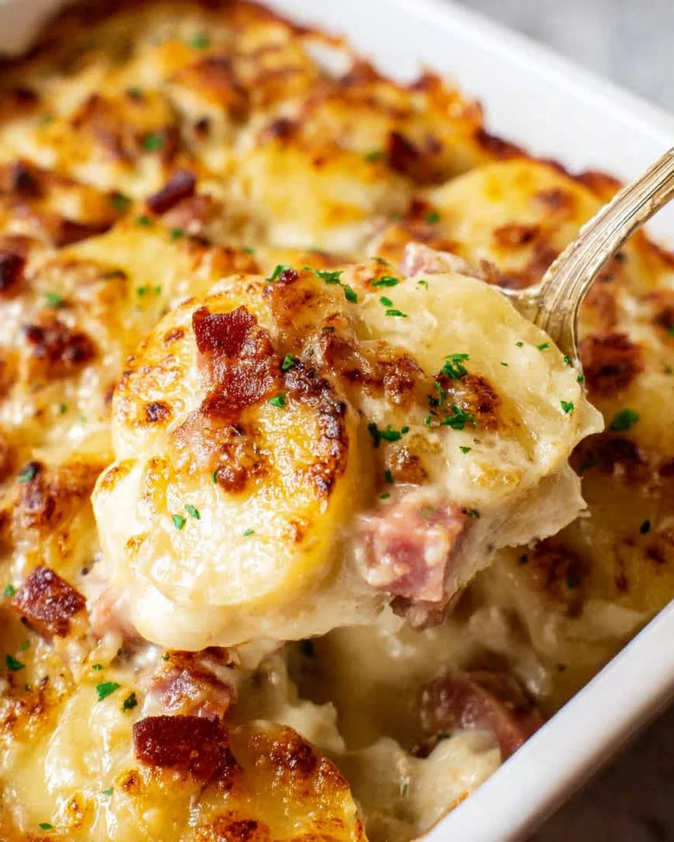 Scalloped Potatoes with Ham