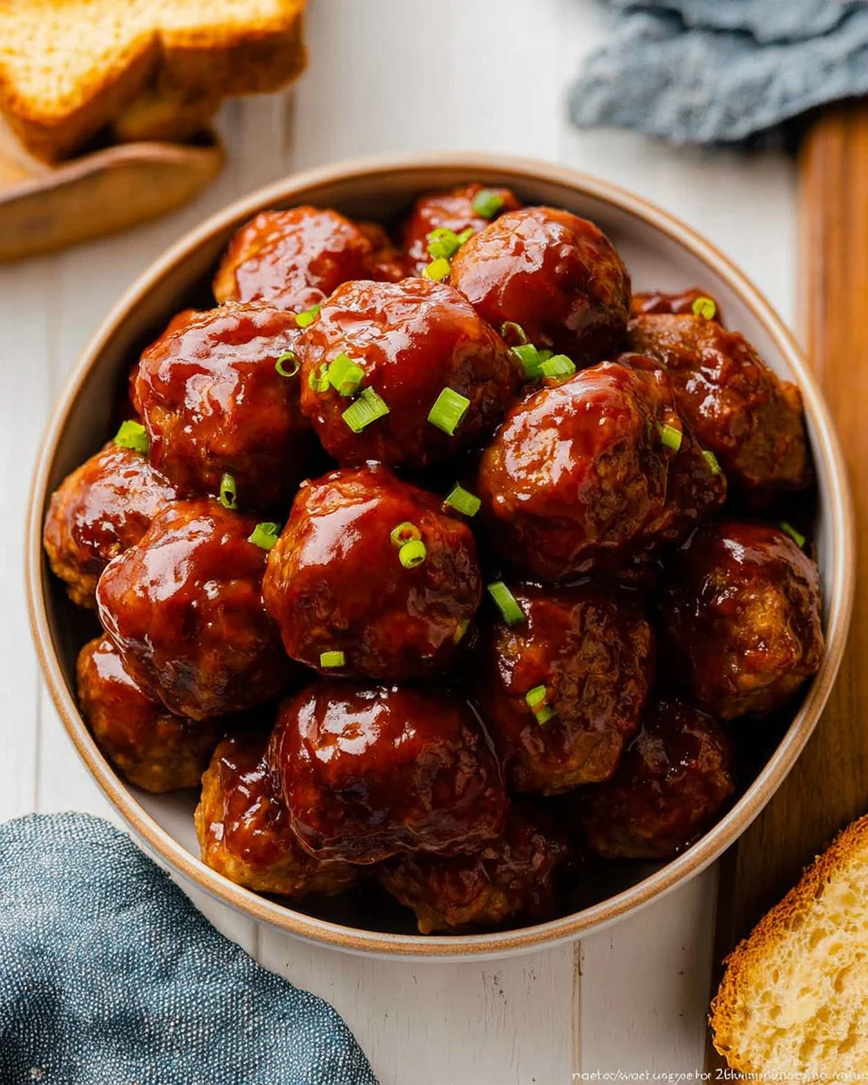 Slow Cooker BBQ Meatballs