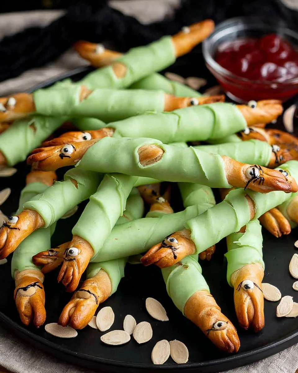 Witch Finger Pretzels