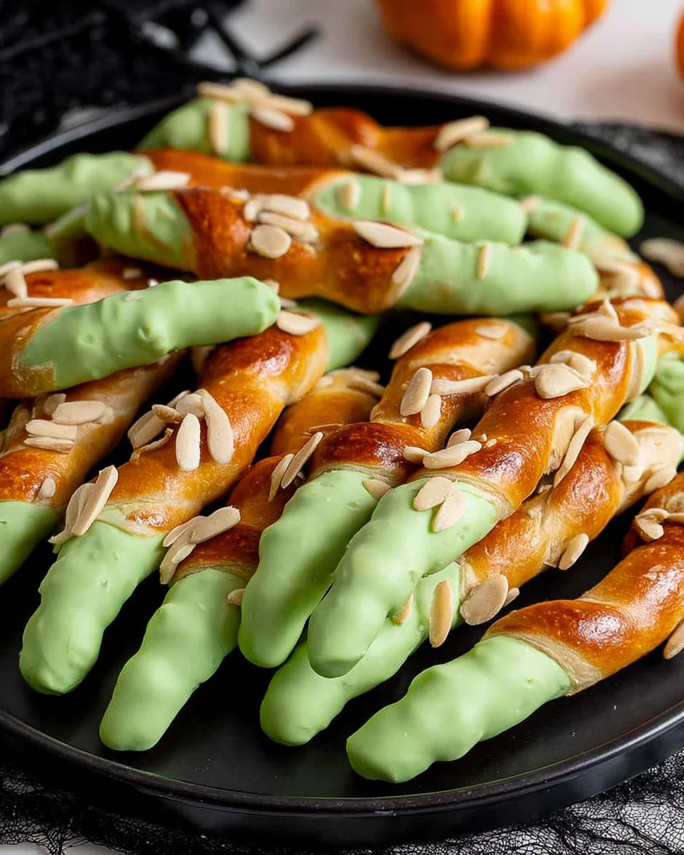 Witch Finger Pretzels