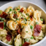 Tortellini Alfredo with Prosciutto and Peas 2