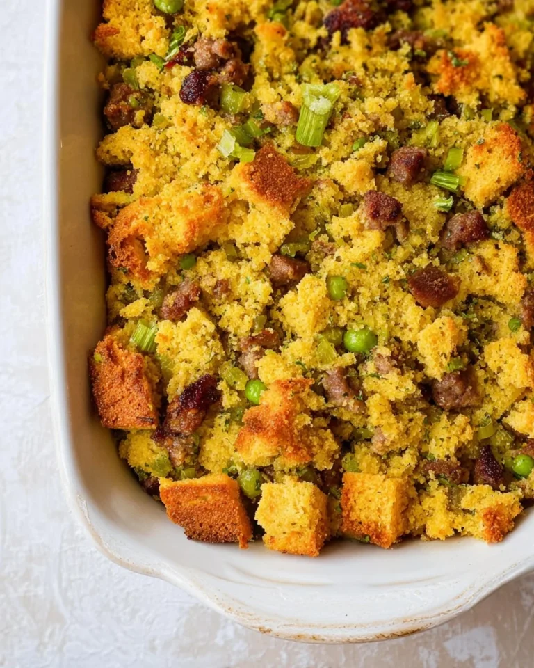 Chicken Sausage Cornbread Stuffing