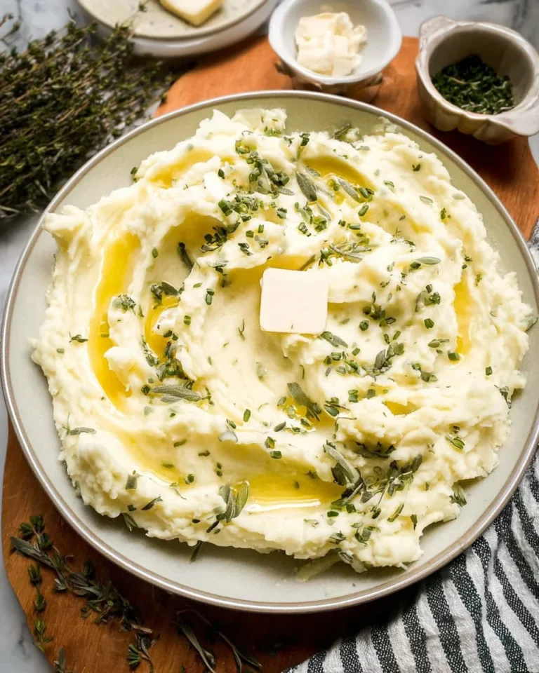 Garlic Herb Mashed Potatoes