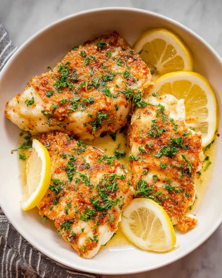 Lemon Garlic Butter Baked Cod