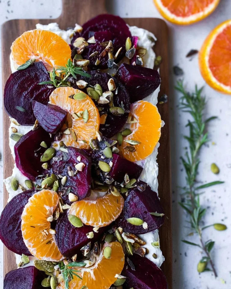 Roasted Beets with Oranges and Whipped Goat Cheese