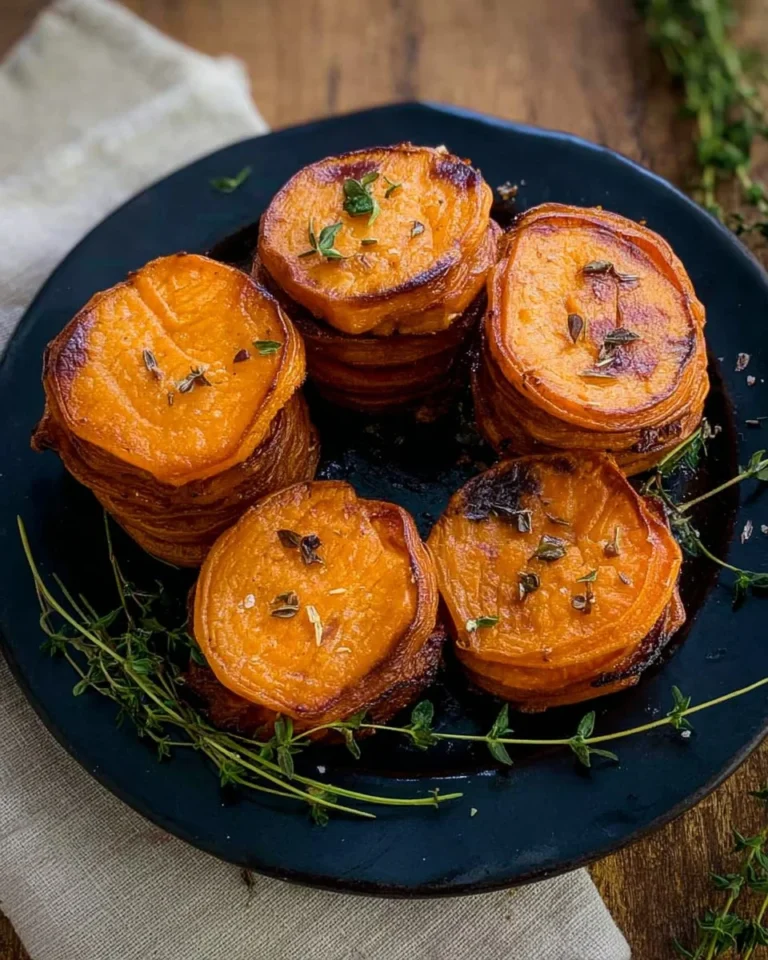 Crispy Sweet Potato Stacks