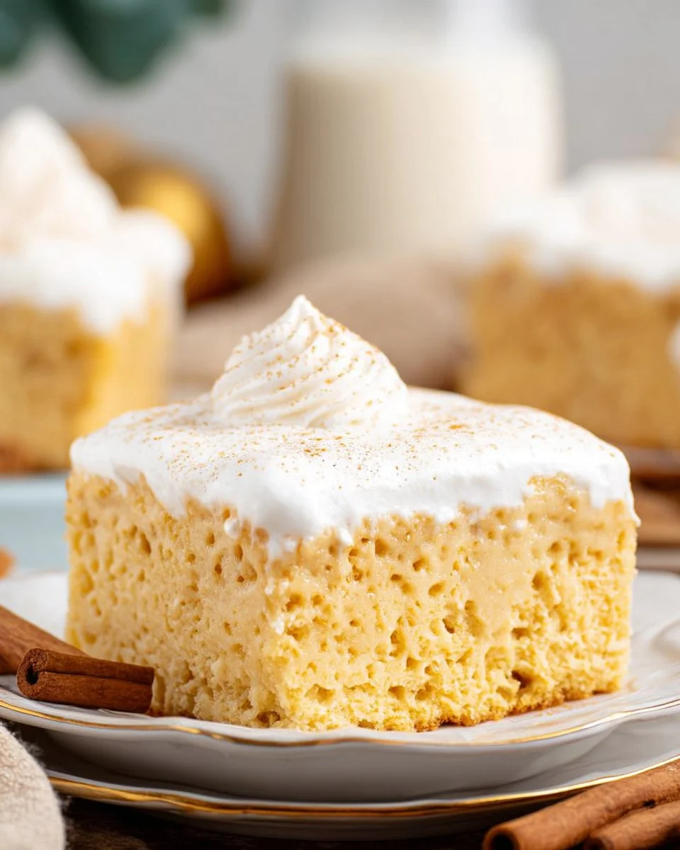 Eggnog Tres Leches Cake