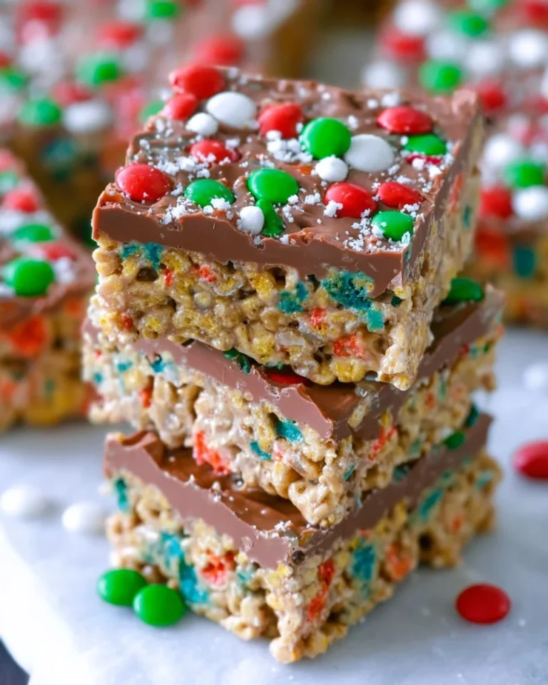 Holiday No Bake Cereal Bar