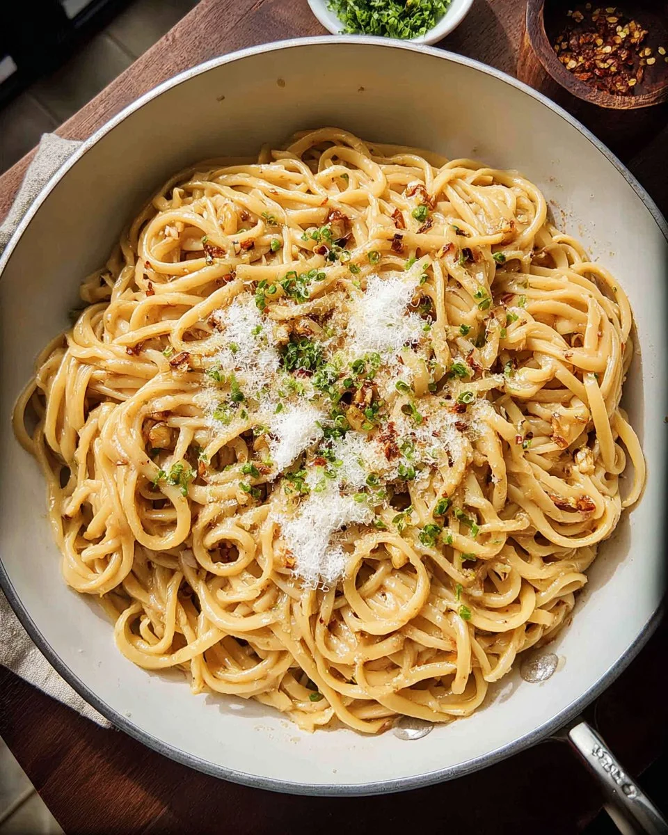 Sticky Honey Garlic Pasta