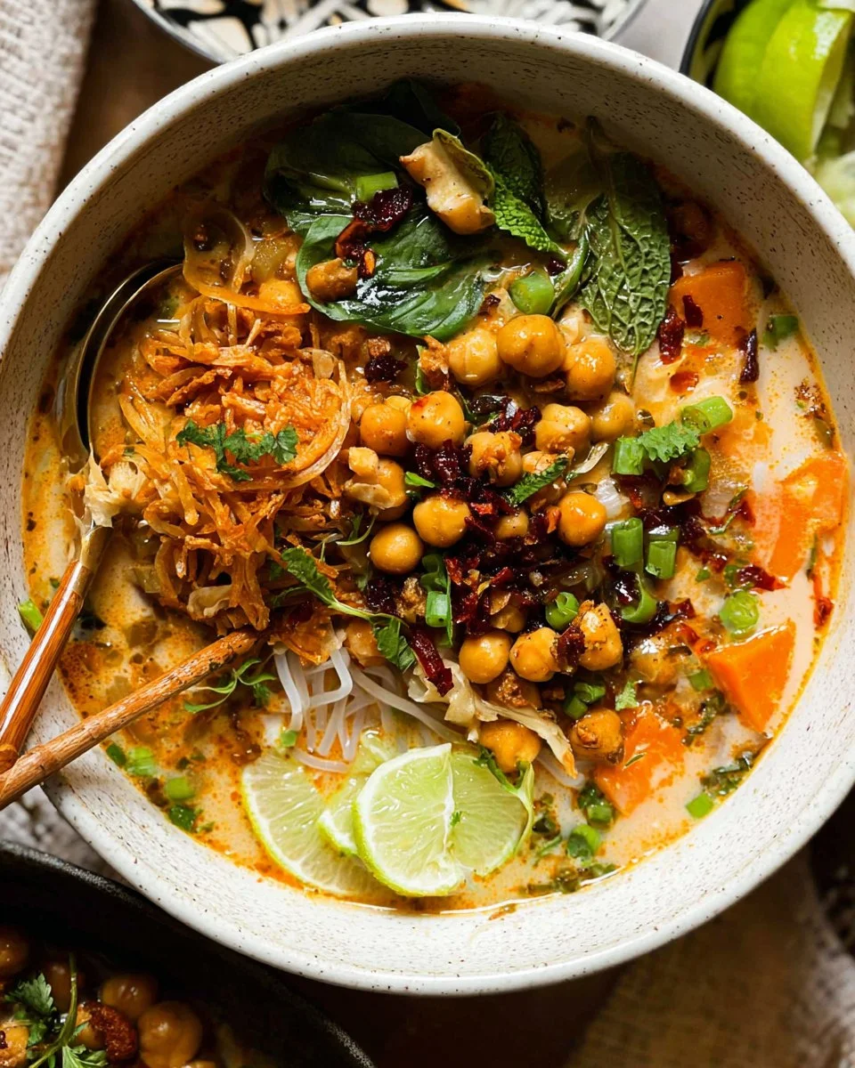Thai Coconut Soup with Chickpeas