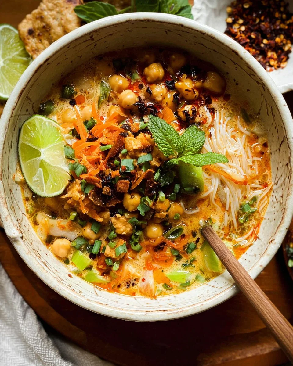 Thai Coconut Soup with Chickpeas